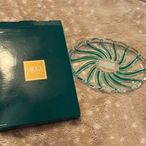 Mikasa  green peppermint oval sweet dish